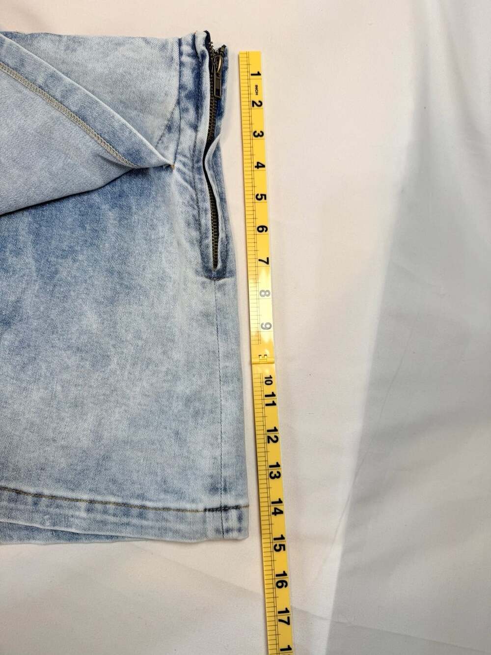 Coastal cowgirl Preppy Pink Lily Acid Wash Denim Skort Size XL
